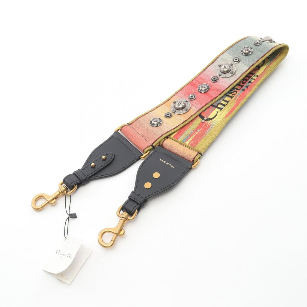 Dior Shoulder Strap Medallion Embroidery Multi Canvas Leather — view 2