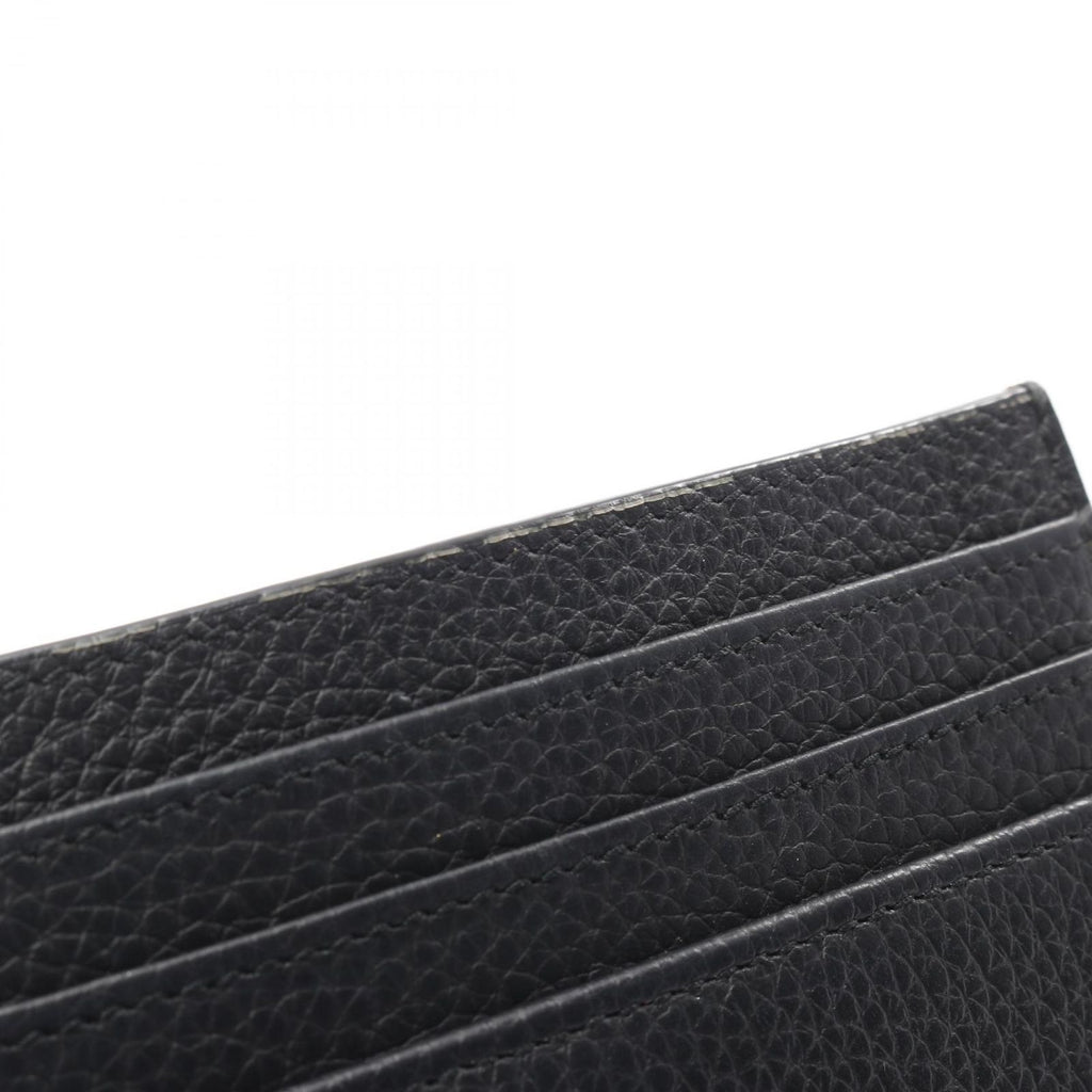 Dior Card Case CD Icon Holder Black Leather CD Lcon — view 5