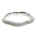 Chanel 18k White Gold Camellia Diamond Ring 48 — view 4
