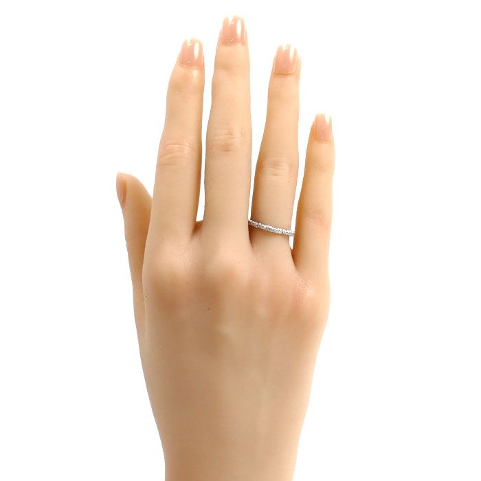 Chanel 18k White Gold Camellia Diamond Ring 48 — view 8