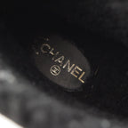 Chanel Leather CC Logo Chain Boots Shoes Black 36c — view 7