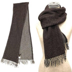 Louis Vuitton Scarf Wool Silk Brown — view 2