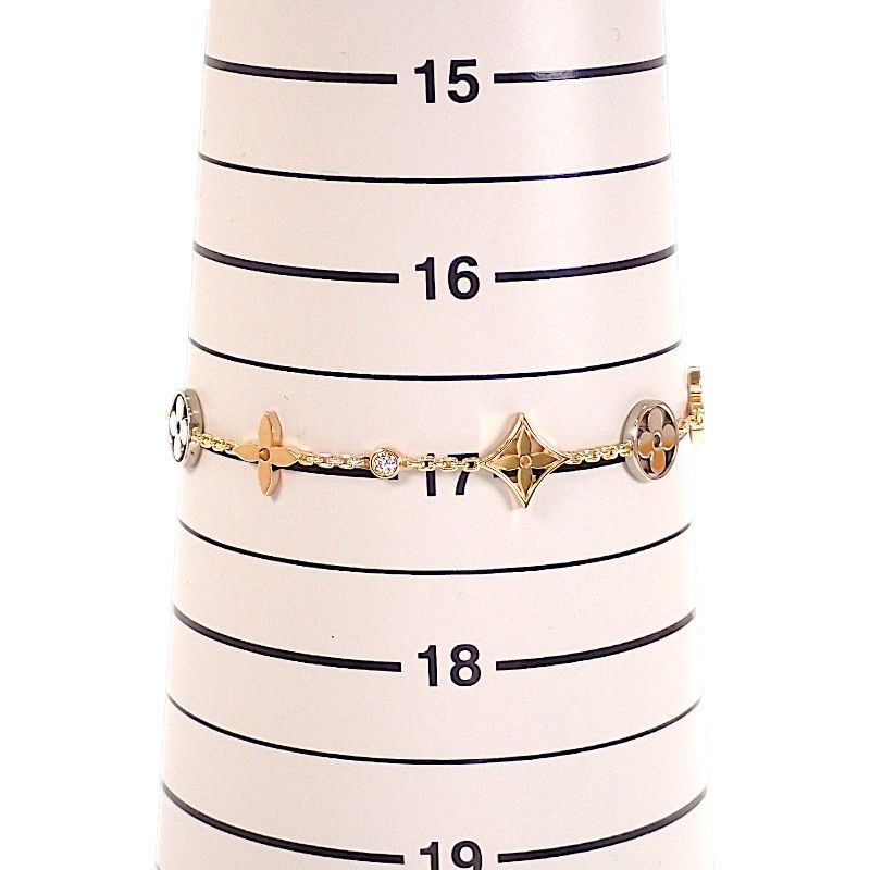 Louis Vuitton Monogram Idylle Bracelet 18k Yellow Gold 18k Pink Diamond — view 9