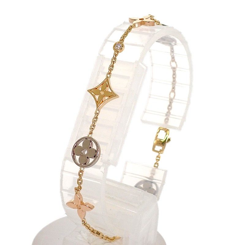 Louis Vuitton Monogram Idylle Bracelet 18k Yellow Gold 18k Pink Diamond — view 2