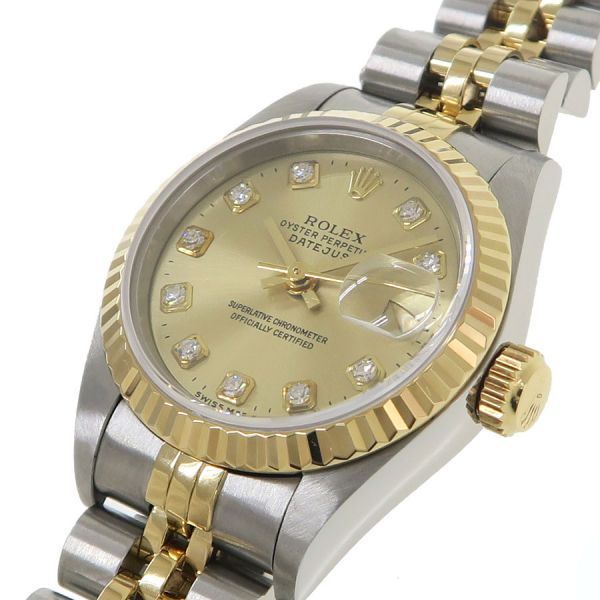 Rolex Datejust Watch Yellow — view 7