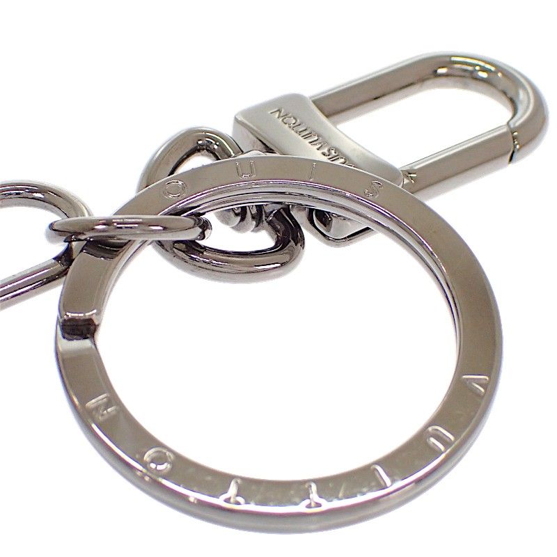 Louis Vuitton Porte Cles Whistle Key Holder Metal Black Monogram Eclipse Key — view 4