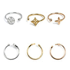 Louis Vuitton 18k Yellow Gold PG WG Bag Monogram Idylle Diamond Ring No 9 49 — view 4