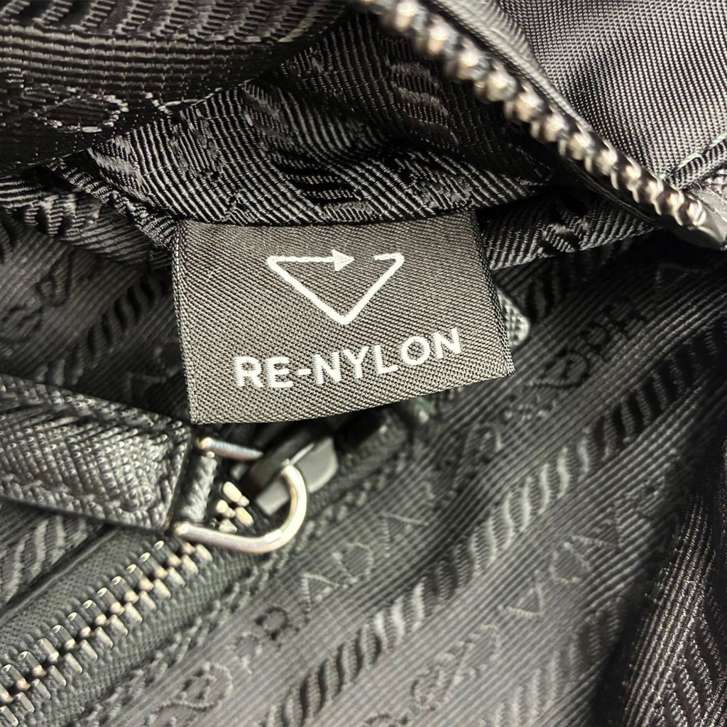 Prada Re-Nylon Sapphia Leather Belt Bag Black — view 7
