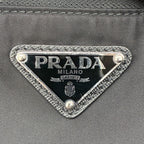 Prada Re-Nylon Sapphia Leather Belt Bag Black — view 2