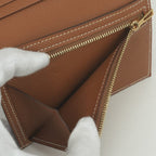 Hermes Bearn Compact Wallet Bifold Mini Gold Brown Veau Epsom — view 7