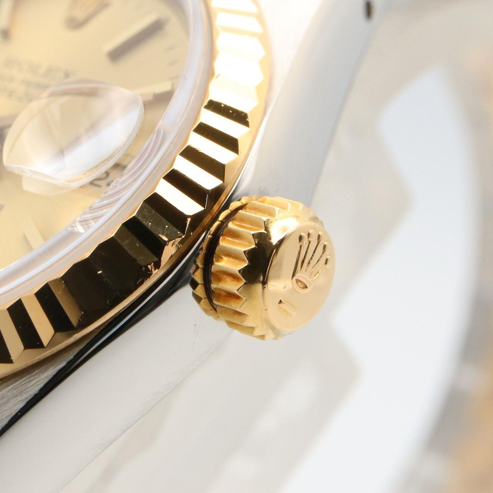 Rolex Datejust Number CH BA 18k Stainless Steel Watch — view 5