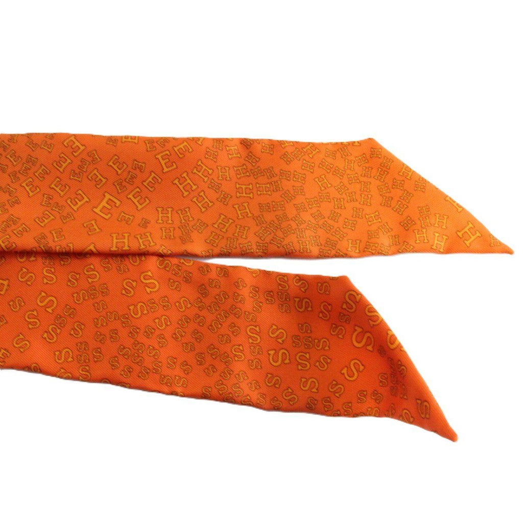 Hermes Twilly Alphabet Silk Orange — view 4