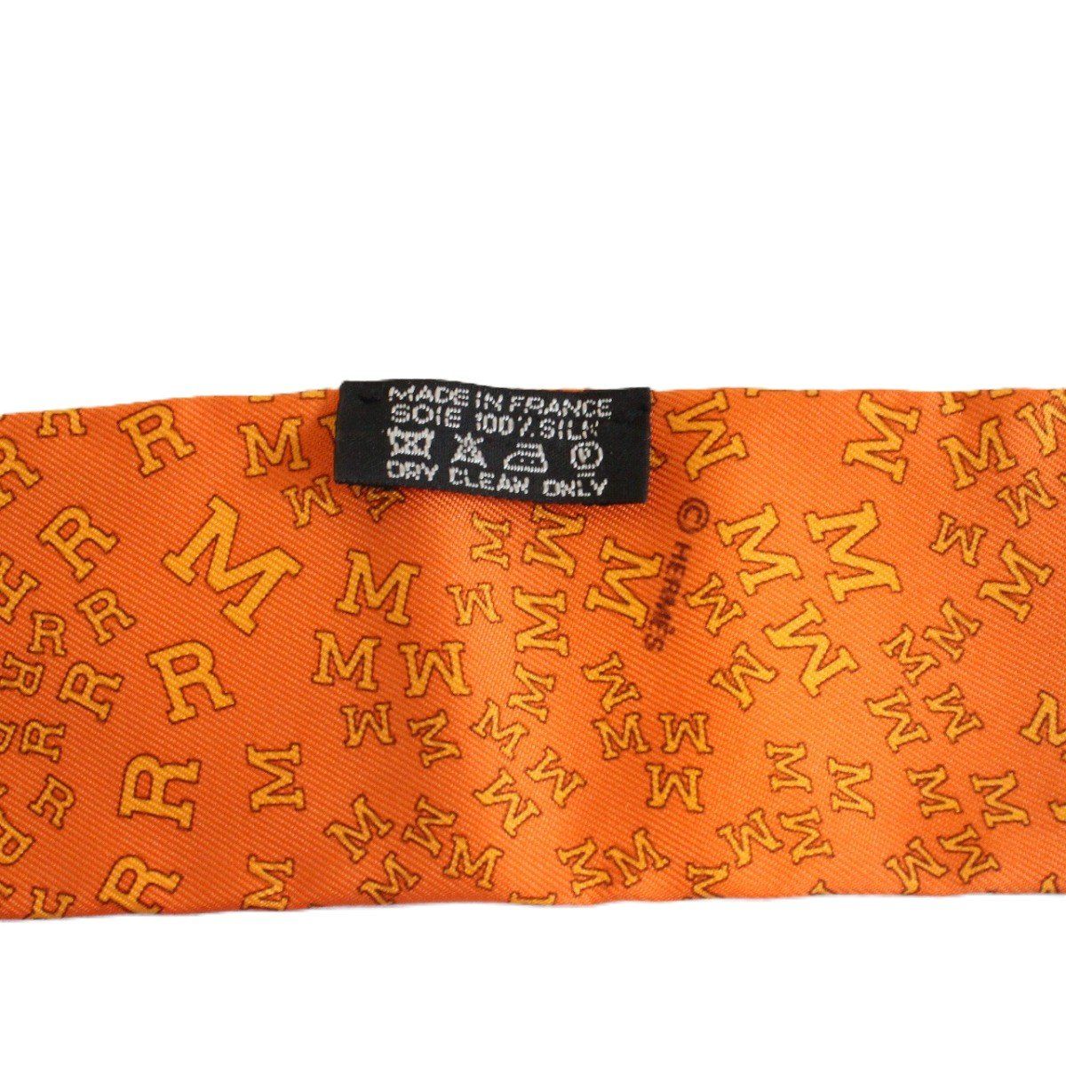 Hermes Twilly Alphabet Silk Orange — view 7