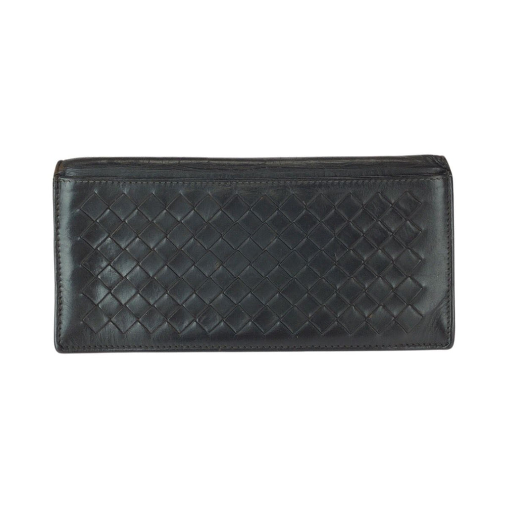 Bottega Veneta Intrecciato Brown Dark Leather Wallet — view 2