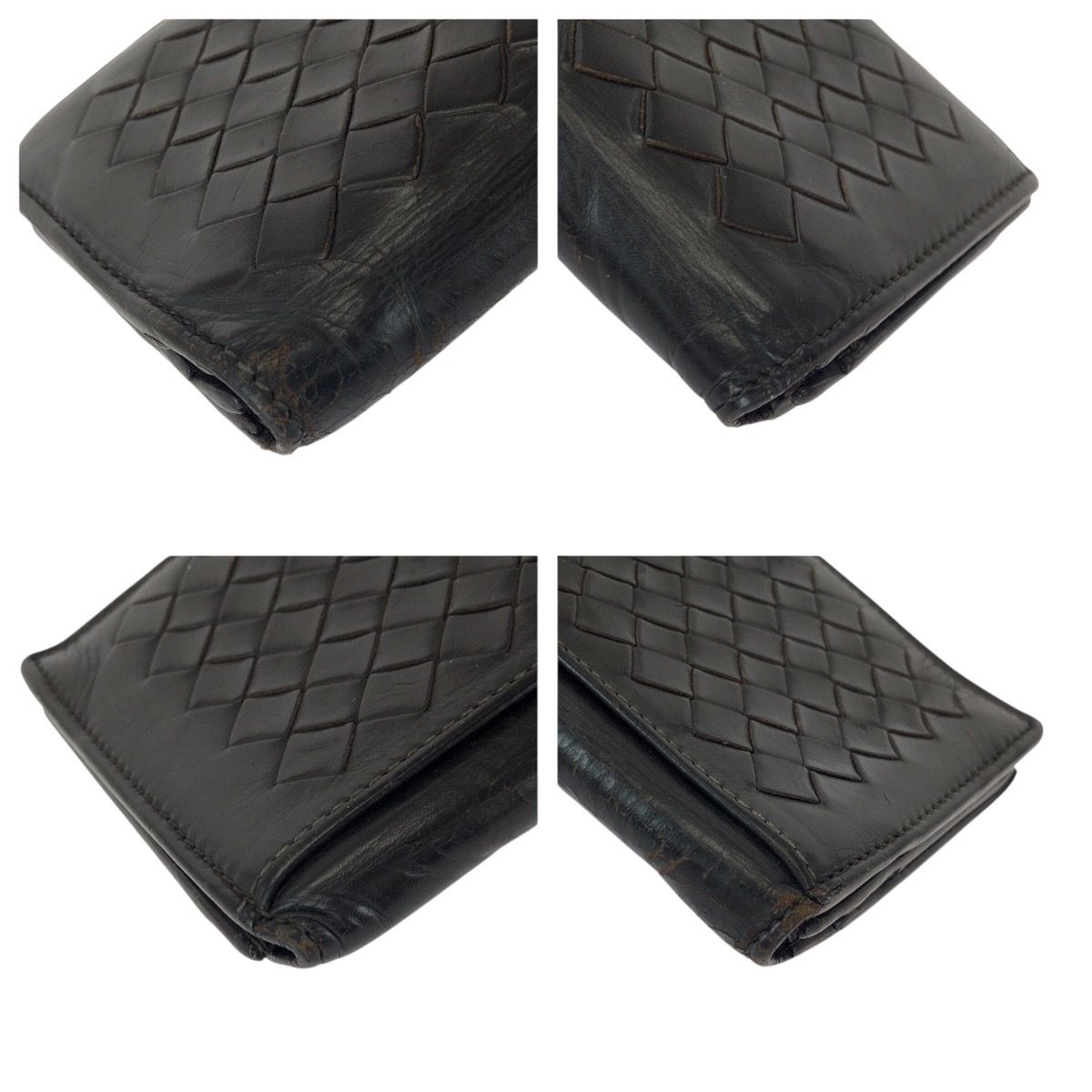 Bottega Veneta Intrecciato Brown Dark Leather Wallet — view 4