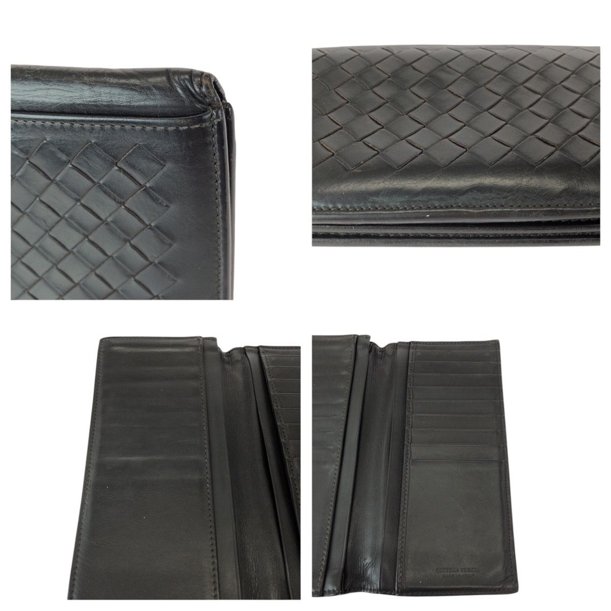 Bottega Veneta Intrecciato Brown Dark Leather Wallet — view 7