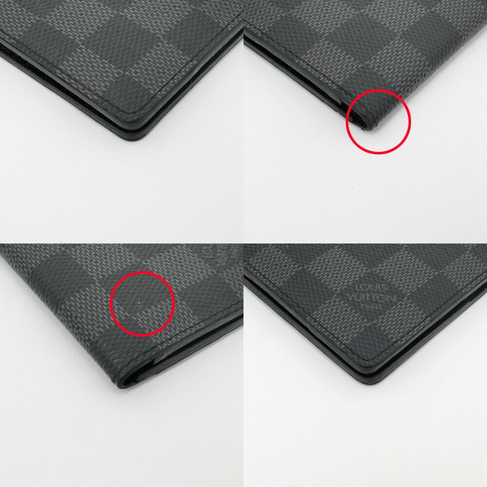 Louis Vuitton Card Case Organizer de Poche Damier Graphite Leather — view 5