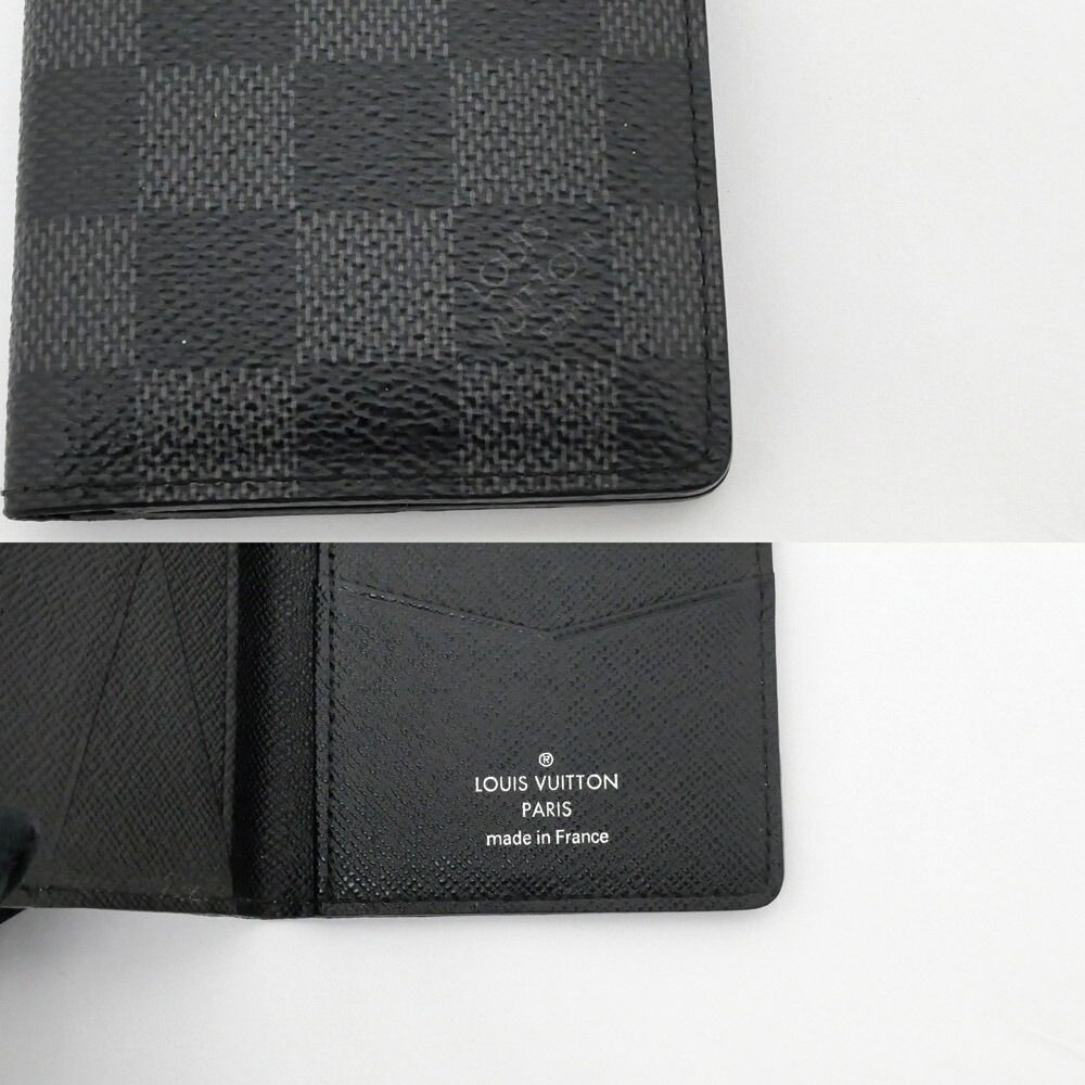 Louis Vuitton Card Case Organizer de Poche Damier Graphite Leather — view 7