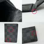 Louis Vuitton Card Case Organizer de Poche Damier Graphite Leather — view 9