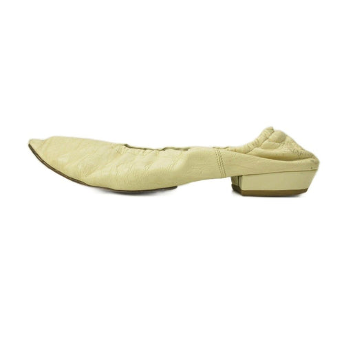 Bottega Veneta Ballet Shoes Flat Square Toe Leather 36.5 White — view 2