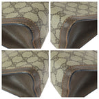 Gucci Vintage Beige Brown GG Plus Leather Clutch — view 3