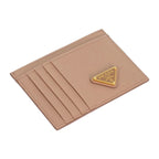 Prada Vitello Card Case Leather Cipria Gold — view 3