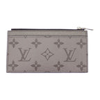 Louis Vuitton Coin Card Holder Case Purse Taigarama Gray Silver Cashless — view 6