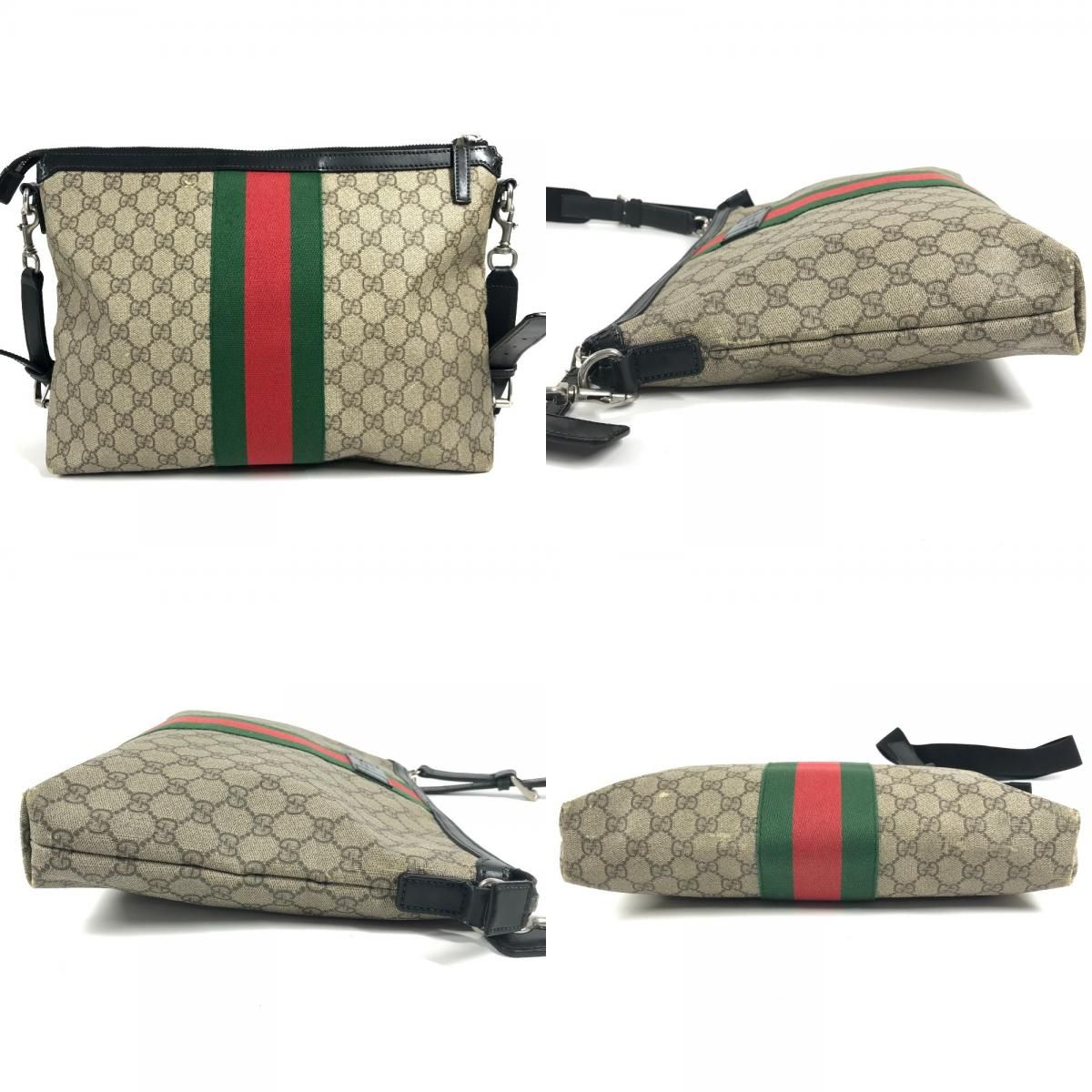 Gucci Shoulder Bag GG Supreme Canvas Beige — view 8