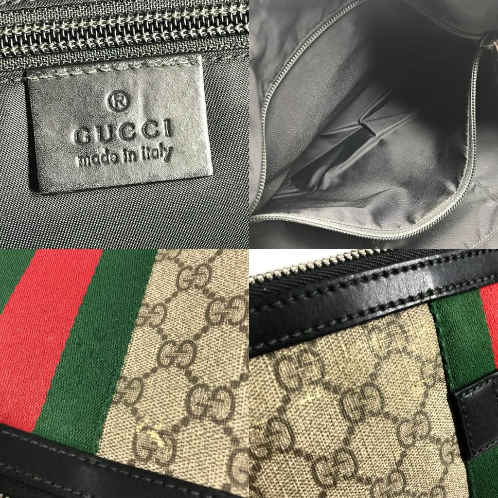 Gucci Shoulder Bag GG Supreme Canvas Beige — view 7