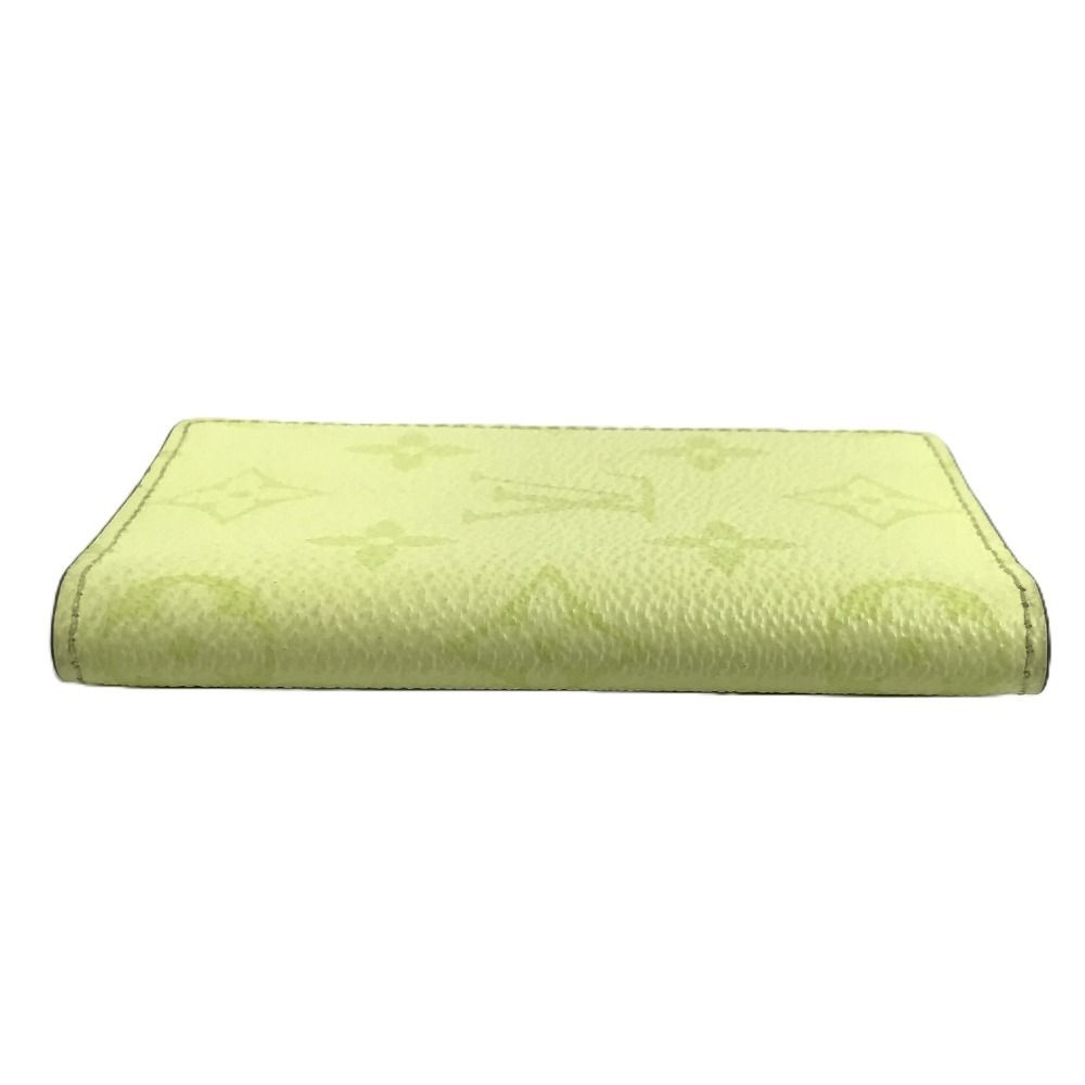 Louis Vuitton Card Case Organizer de Poche Taiga Leather Lemon Yellow — view 6