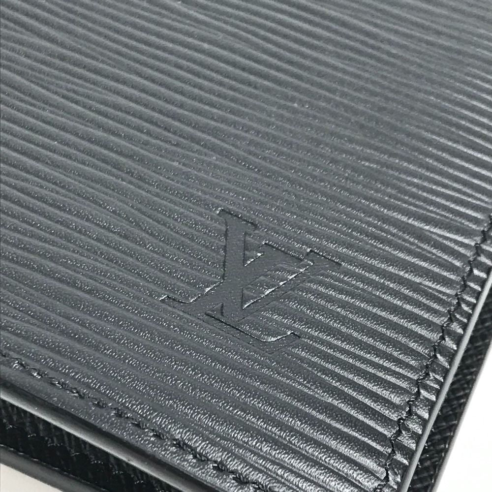 Louis Vuitton Wallet Portefeuille Brother Epi Leather Noir Black — view 7