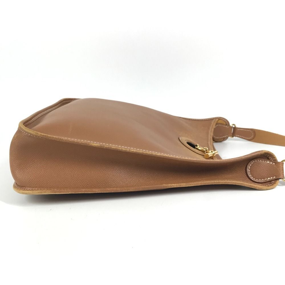 Hermes Shoulder Bag Vespa PM Leather Brown — view 3