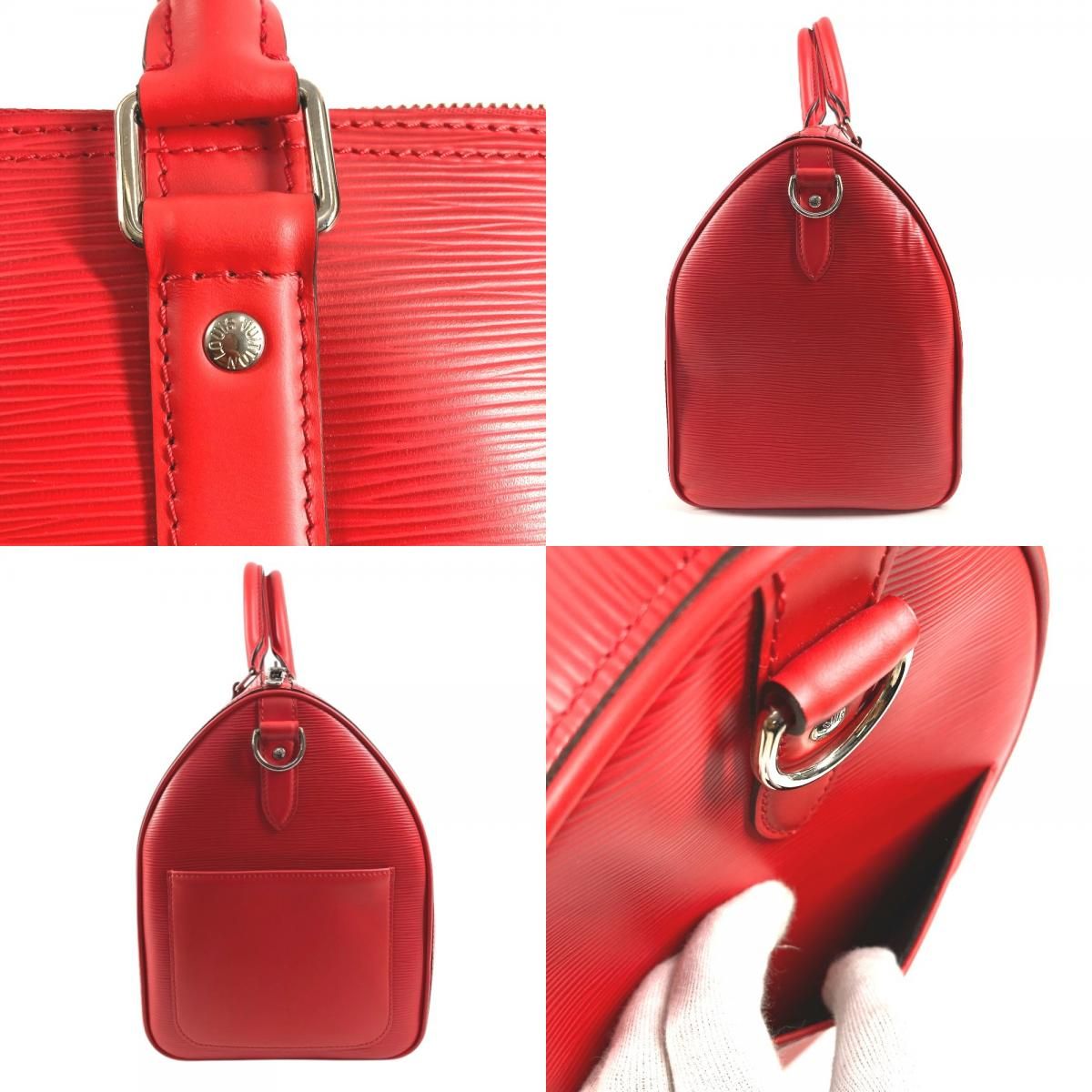 Louis Vuitton Boston Bag Keepall Bandouliere 45 Epi Leather Red — view 8