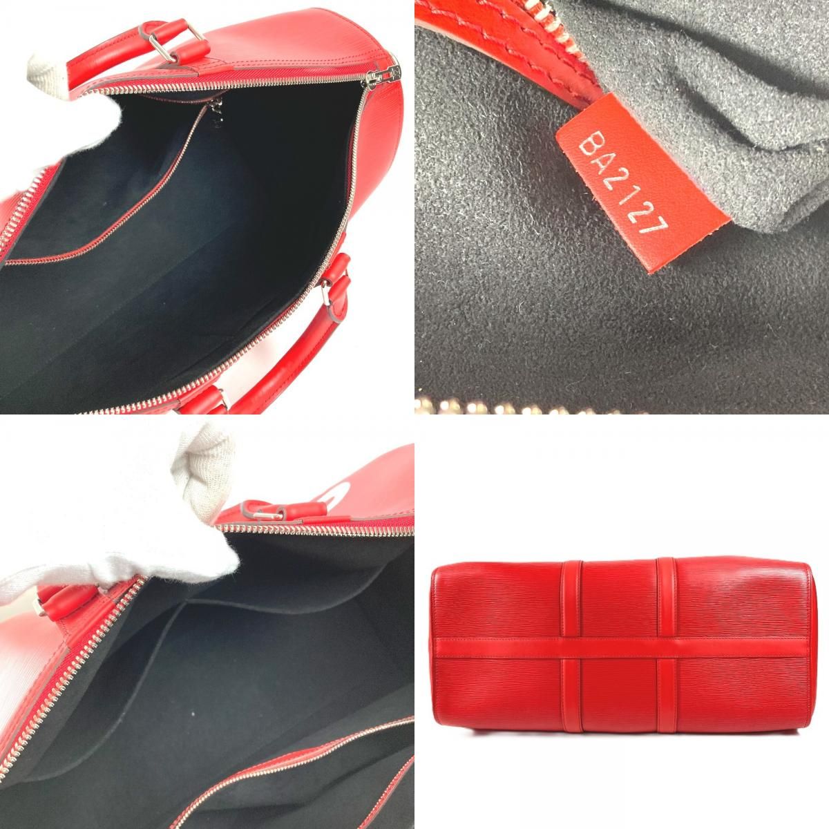 Louis Vuitton Boston Bag Keepall Bandouliere 45 Epi Leather Red — view 7