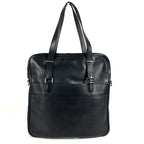 Hermes Shoulder Bag Logo Leather Black — view 2