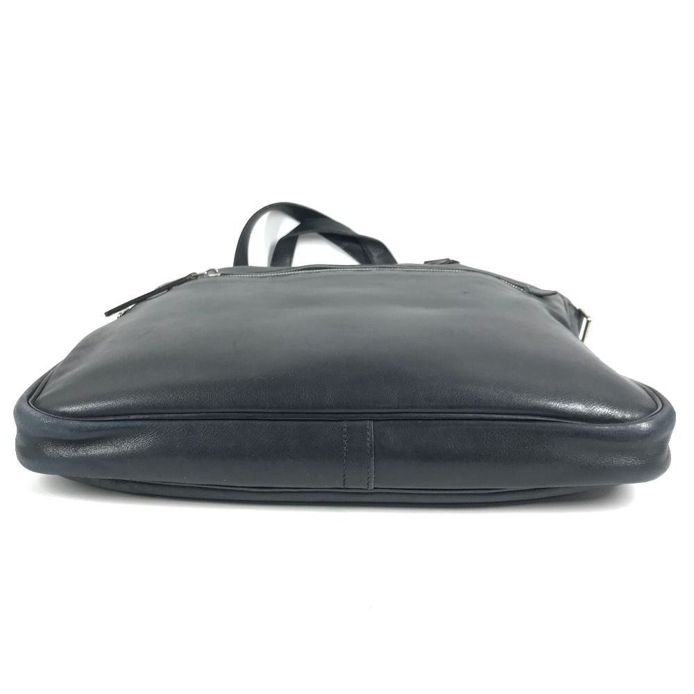 Hermes Shoulder Bag Logo Leather Black — view 5