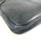 Hermes Shoulder Bag Logo Leather Black — view 6