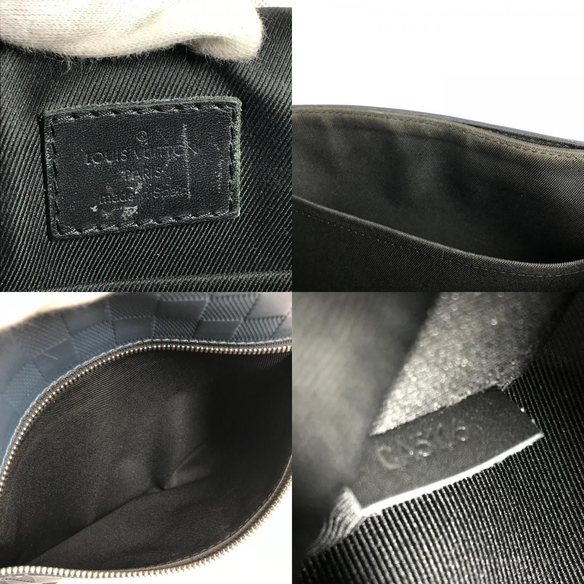 Louis Vuitton Shoulder Bag District PM Damier Infini Leather Orion Blue — view 9