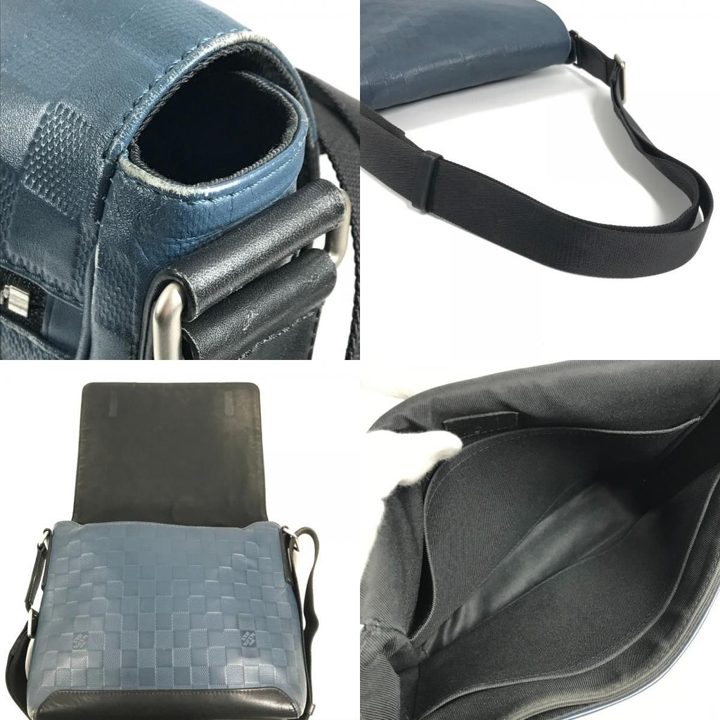 Louis Vuitton Shoulder Bag District PM Damier Infini Leather Orion Blue — view 8