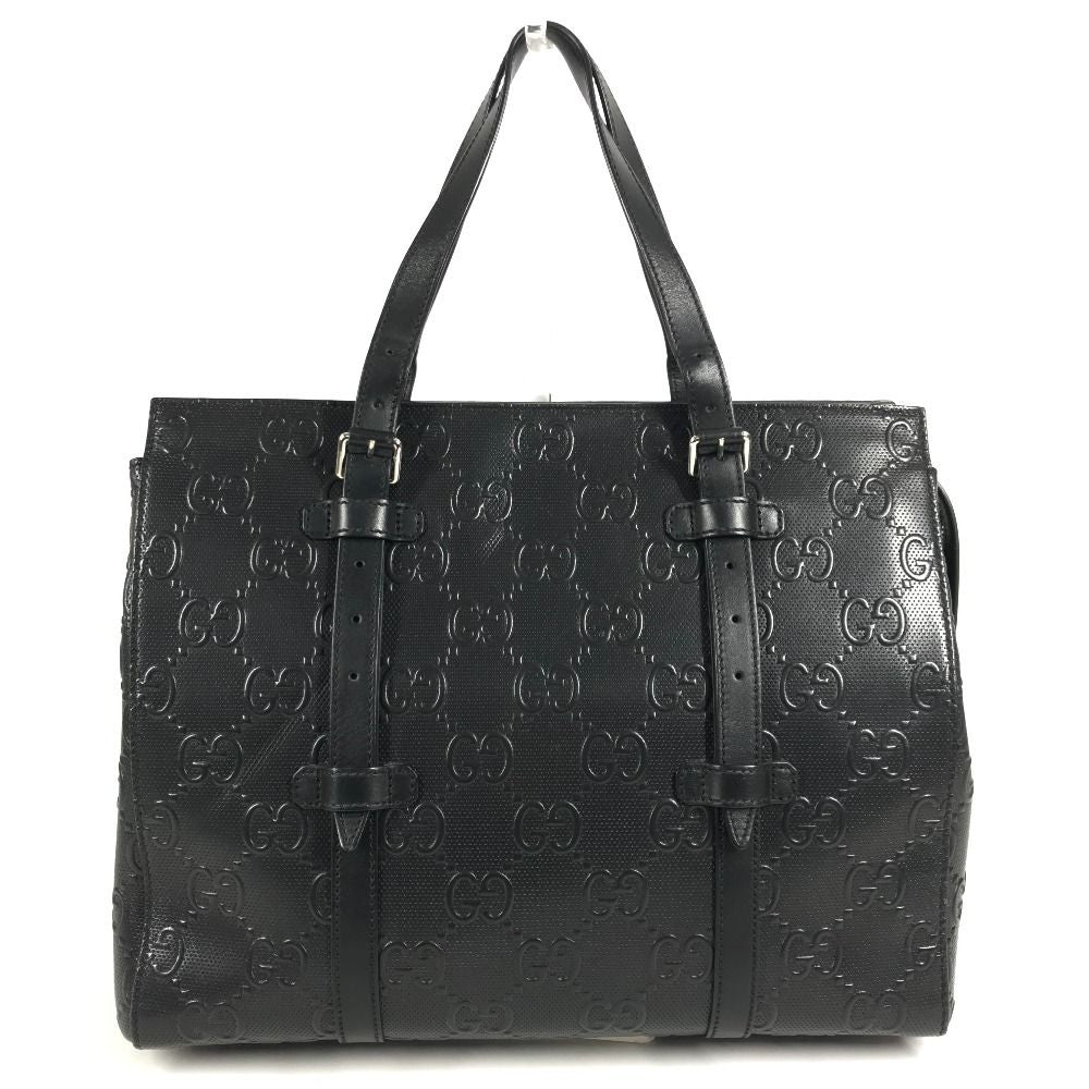 Gucci Shoulder Bag Logo Leather Black — view 2