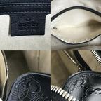 Gucci Shoulder Bag Logo Leather Black — view 9