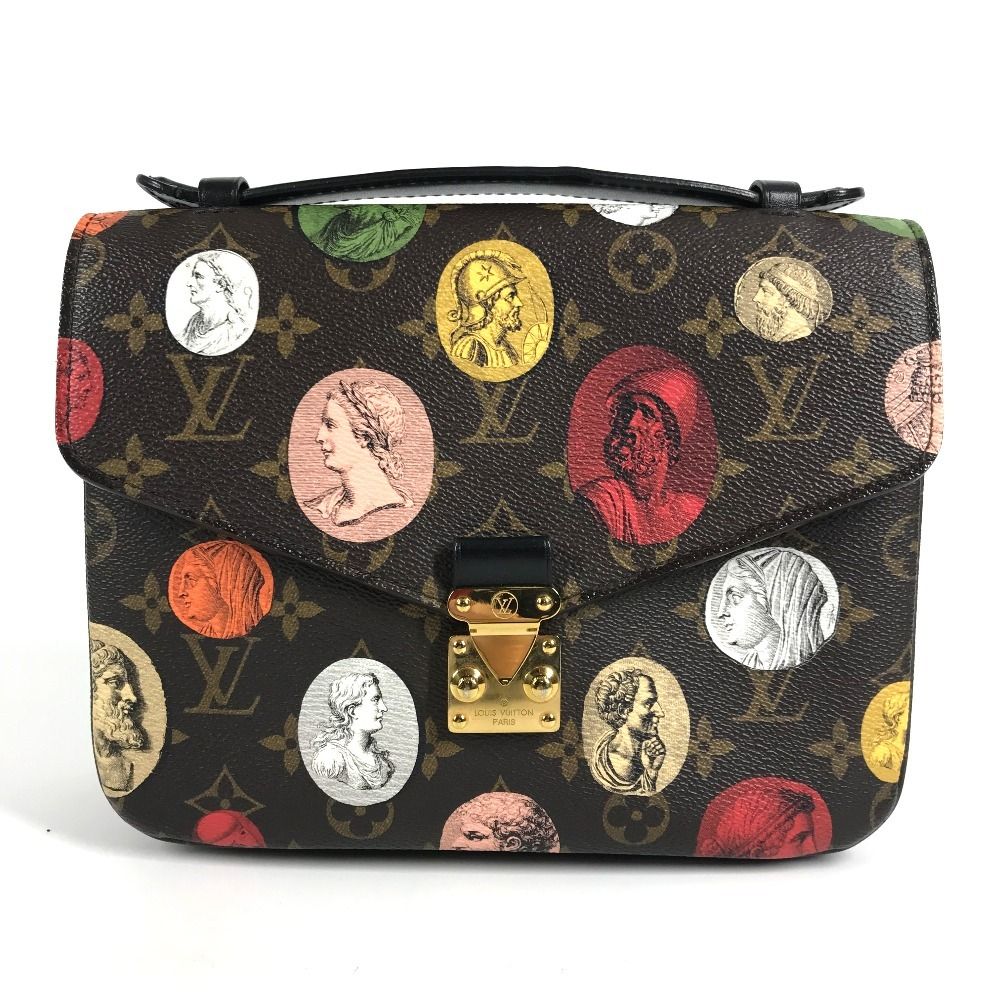 Louis Vuitton Shoulder Bag Pochette Metis MM Monogram Canvas Brown — view 2