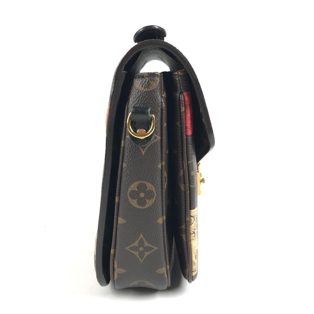 Louis Vuitton Shoulder Bag Pochette Metis MM Monogram Canvas Brown — view 4