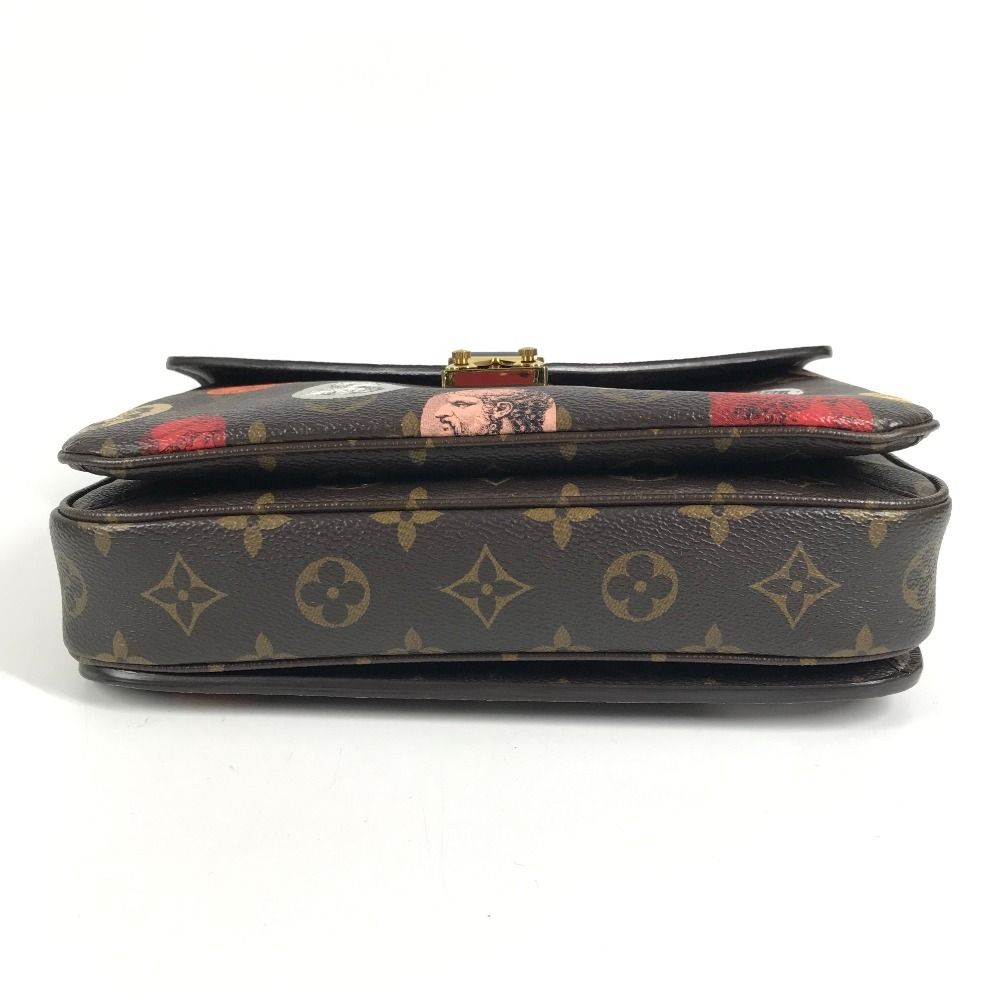 Louis Vuitton Shoulder Bag Pochette Metis MM Monogram Canvas Brown — view 6