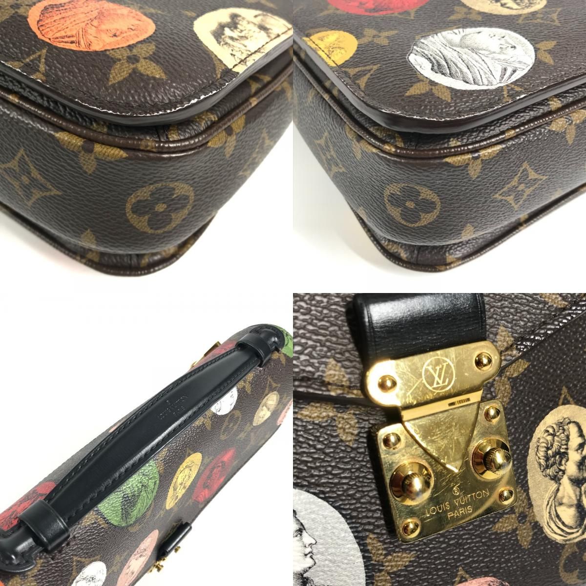 Louis Vuitton Shoulder Bag Pochette Metis MM Monogram Canvas Brown — view 7