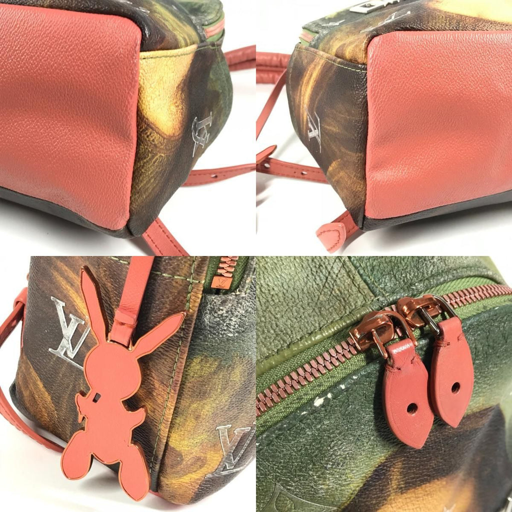 Louis Vuitton Sac Palm Springs Backpack Leather Khaki — view 7