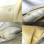 Hermes Clutch Medle Leather White Navy — view 9