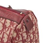 Dior Trotter Mini Boston Bag Red Canvas Leather — view 8