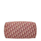Dior Trotter Mini Boston Bag Red Canvas Leather — view 3