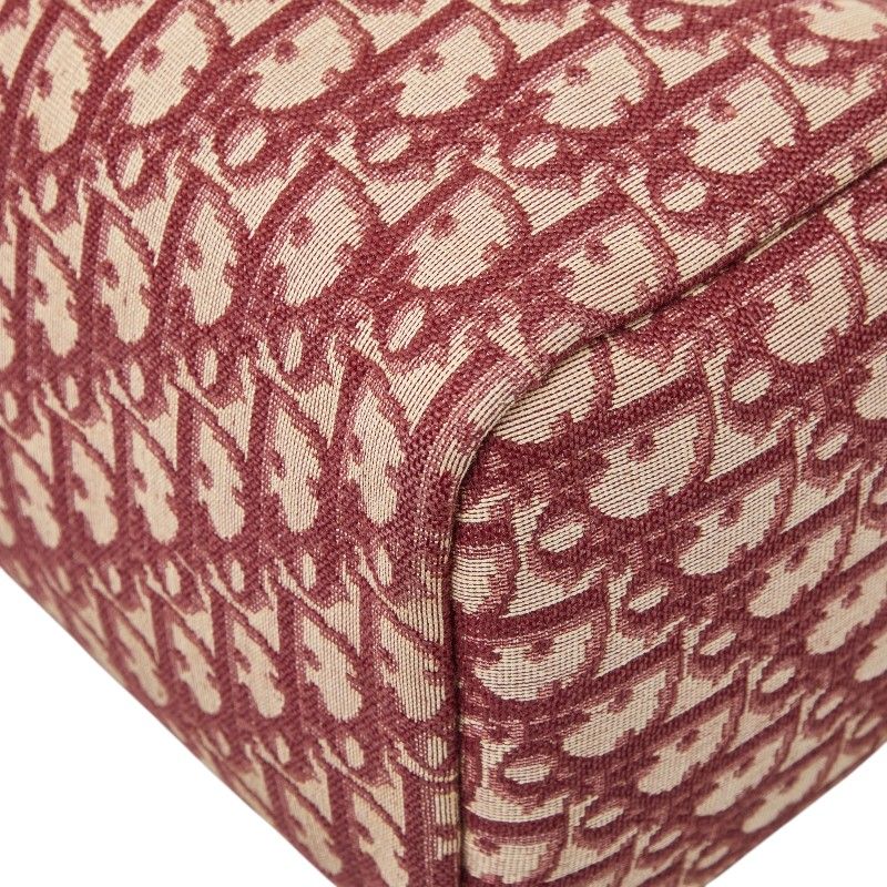 Dior Trotter Mini Boston Bag Red Canvas Leather — view 5